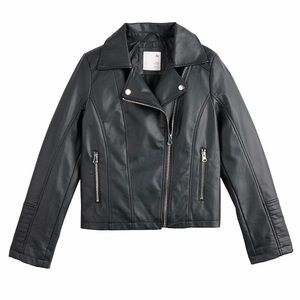 🏍 Girls Rad Motorcycle Jacket with Ruffles in back
